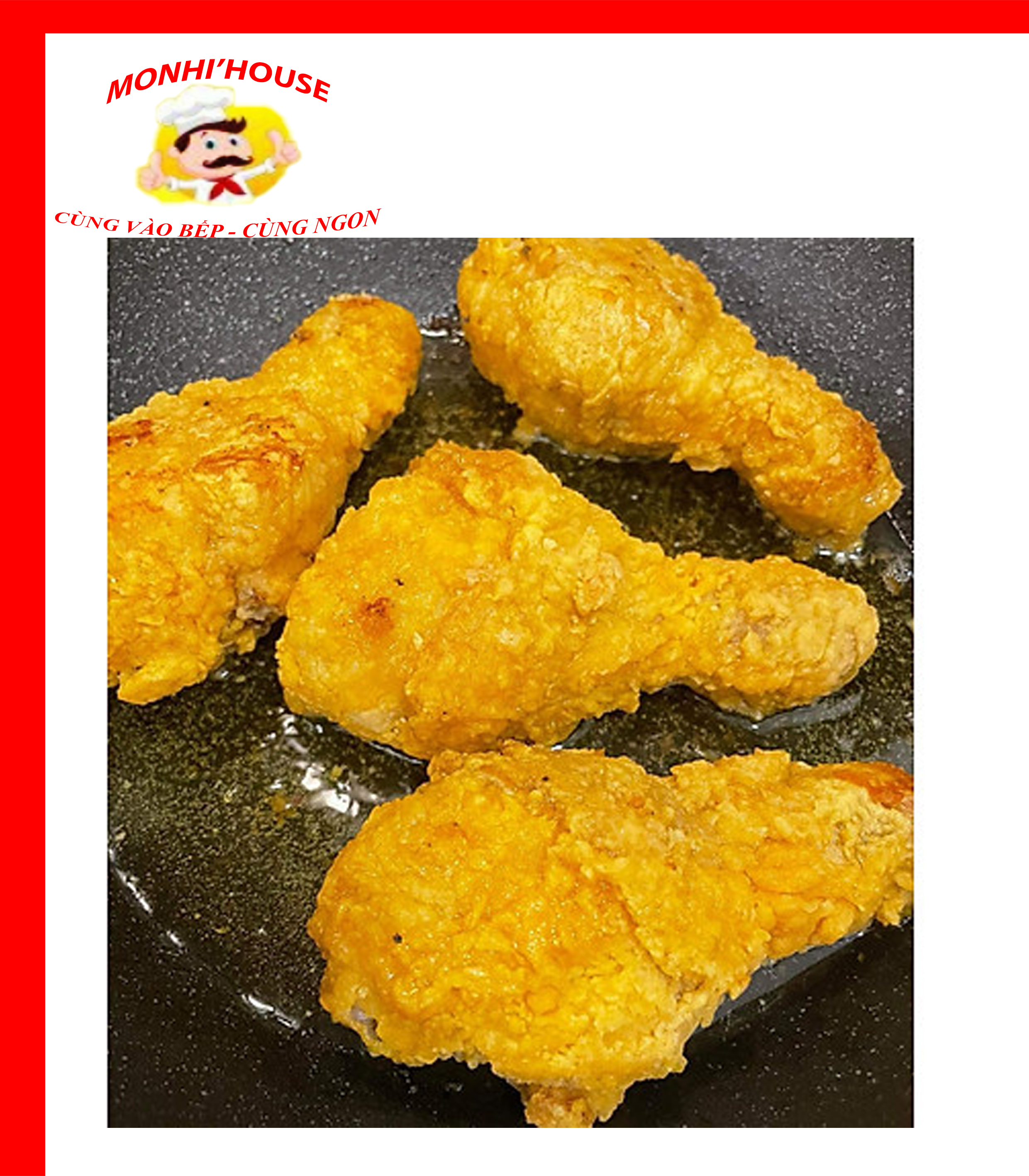 Gói 500g Đùi Gà Chiên  CP (4 đùi)