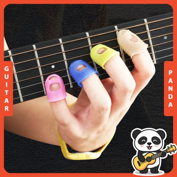 [HCM]Bọc cao su bảo vệ ngón tay (bộ 4 cái) | Bọc ngón tay chơi guitar | Guitar Panda