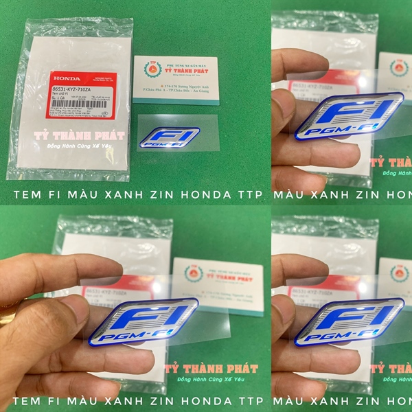 Tem Fi Màu Xanh Dẻo Honda ( 1 miếng )
