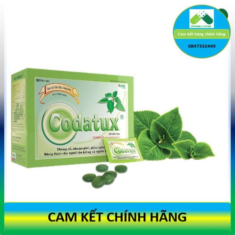 ! Kẹo ngậm thảo dược CODATUX không đường [Hộp 200 viên] !