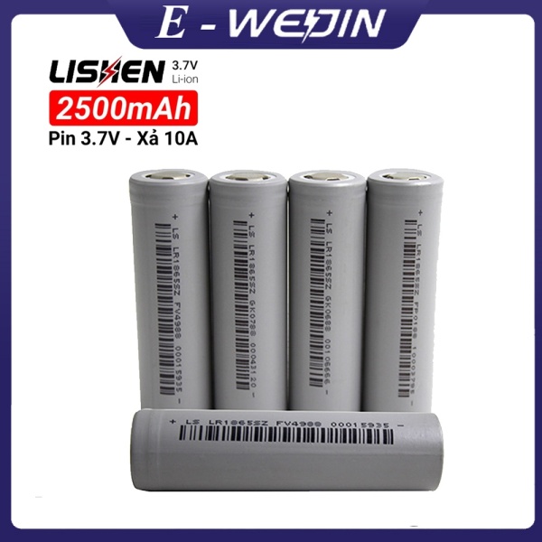Pin Lishen 18650  2600mah 5C xả 10A - 15A - LR18650SZ , Pin nguồn chuyên nghiệp công cụ điện năng lượng cao Pin máy khoan điện - Pin 18650 dòng xả cao - pin lithium ion li-ion LS 2500mAh 2600mAh 2700mAh