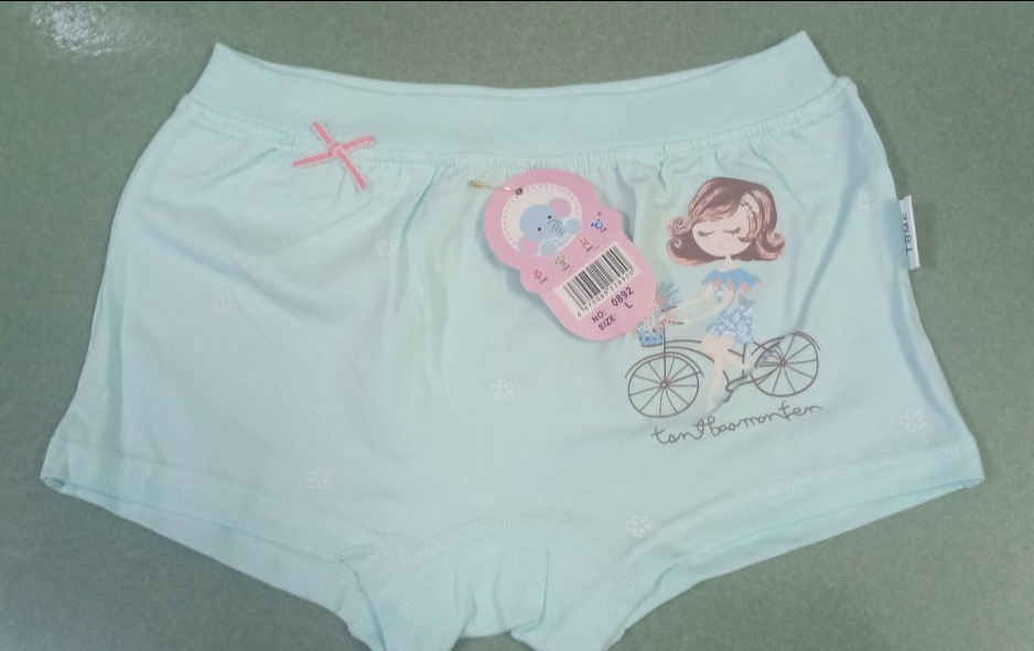 -COMBO 5 QUẦN CHIP ĐÙI BÉ GÁI COTTON HAPPY (2 size từ 16-23kg)