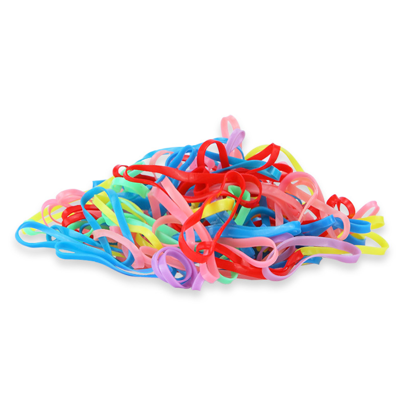 Túi 60g Dây Thun Buộc Tóc Nhiều Màu Bền Đẹp Chắc Chắn Mini Rubber Bands Soft Elastic Bands For Kids Girls Hair Braiding Disposable Hair Bands For Fine Hair Children Hair Accessories