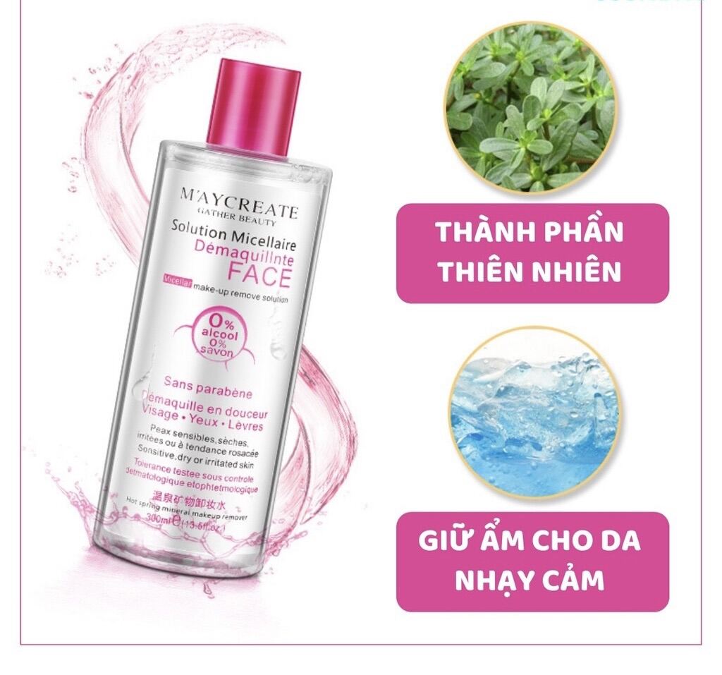 Nước tẩy trang Maycreate 300ml Gather Beauty