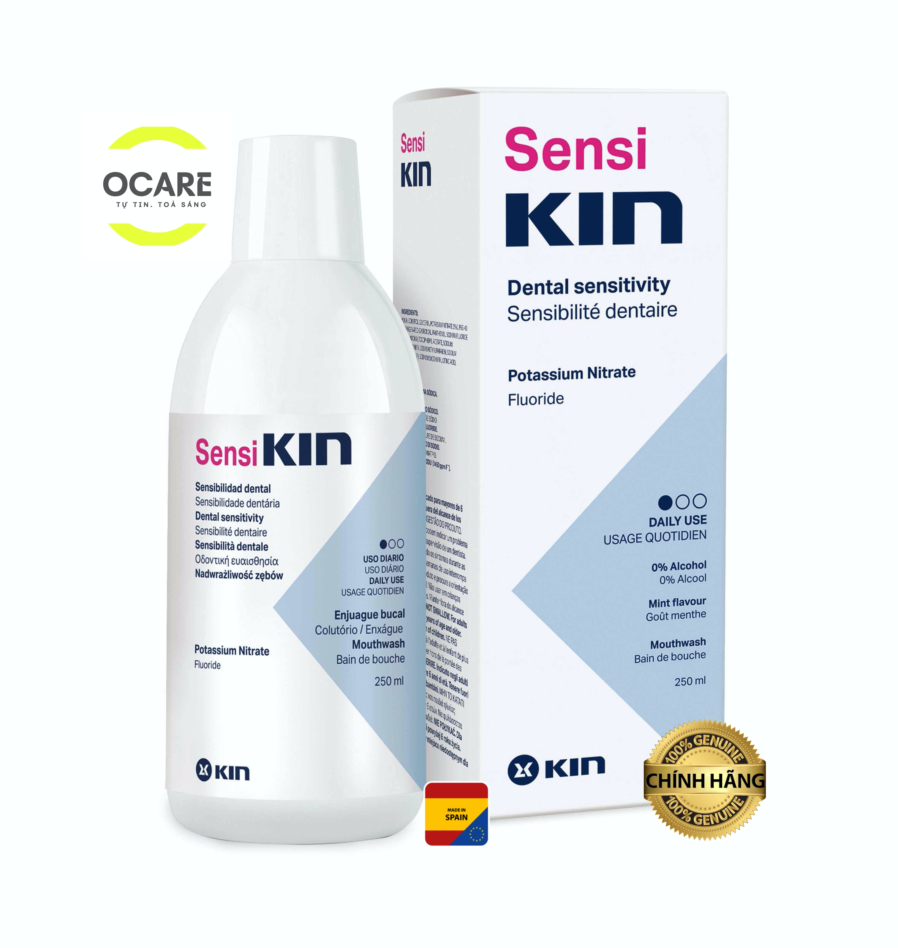 Dung dịch súc miệng chống ê buốt răng Sensi Kin 250ml