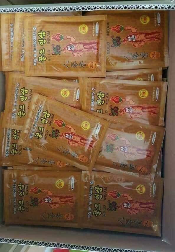 [HCM]Cao Dán Hồng Sâm Gold Insam Hàn Quốc - Gói 25 miếng