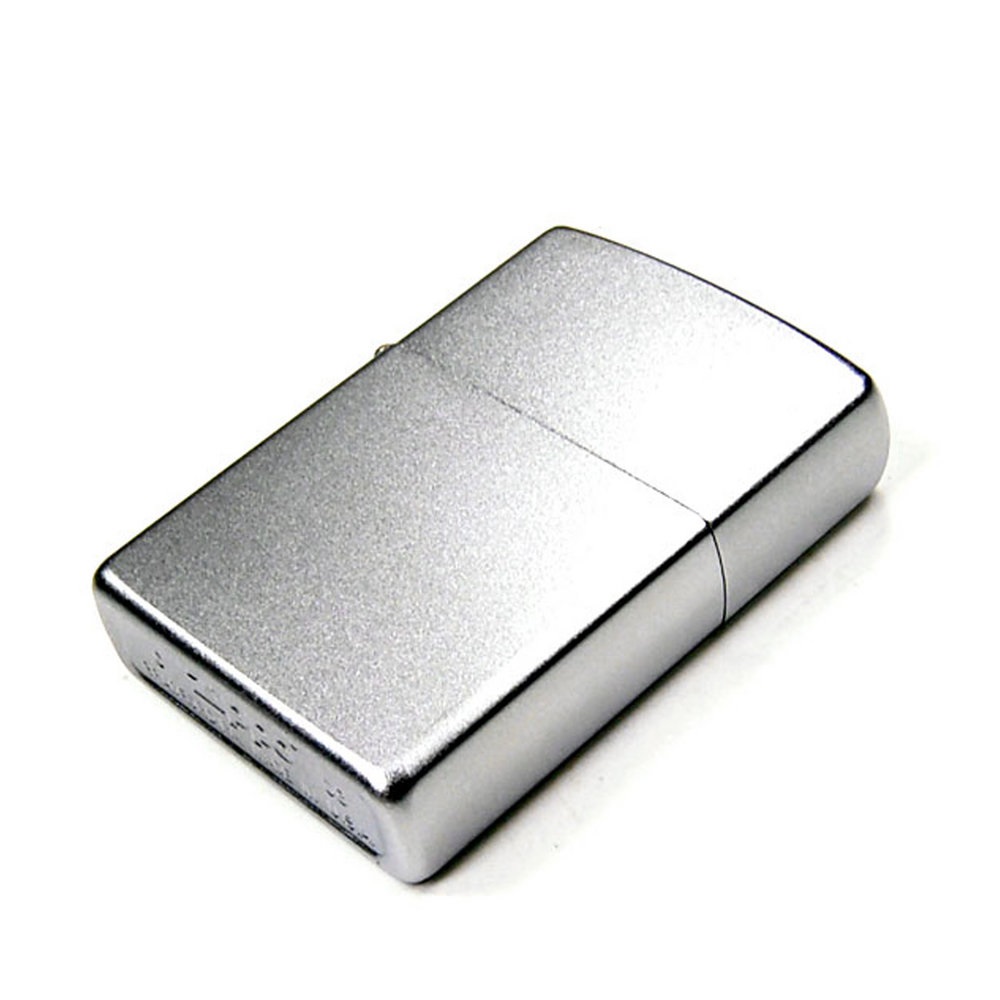 Vỏ zippo satin chrome chính hãng không kèm ruột