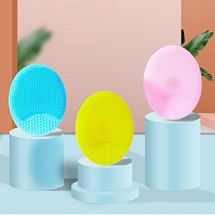 Miếng rửa mặt silicon gai hình oval