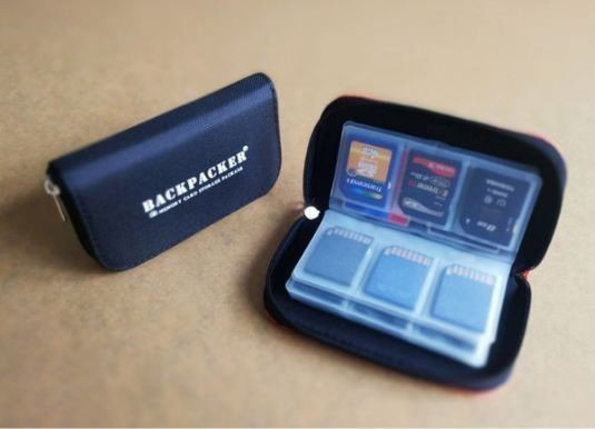 Túi backpacker đựng thẻ nhớ sd, cf, micro sd