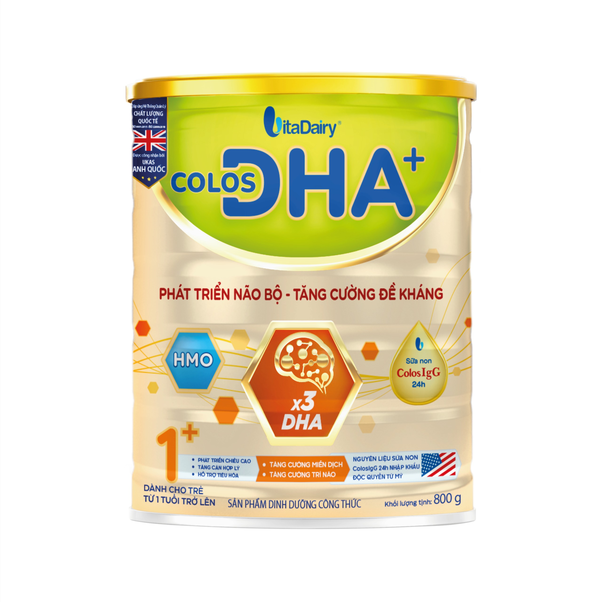(HSD T9-2027) (Quét Mã QR Tích Lũy Xu) Sữa Bột Colos DHA 1+ 800g (Cho Trẻ Từ 1 Tuổi Trở Lên).