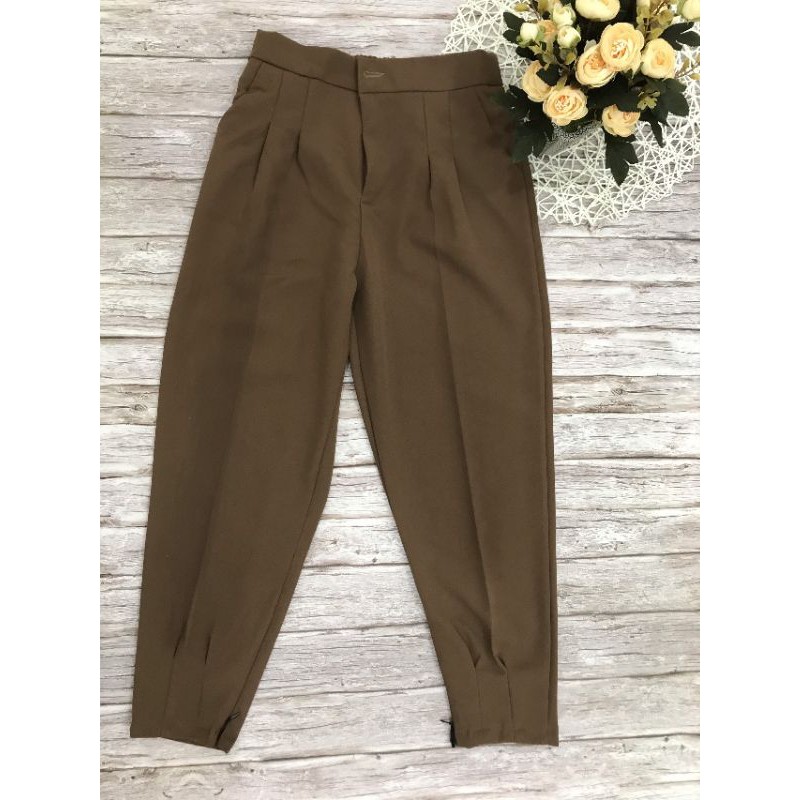 Quần baggy nữ, quần bom khóa gấu