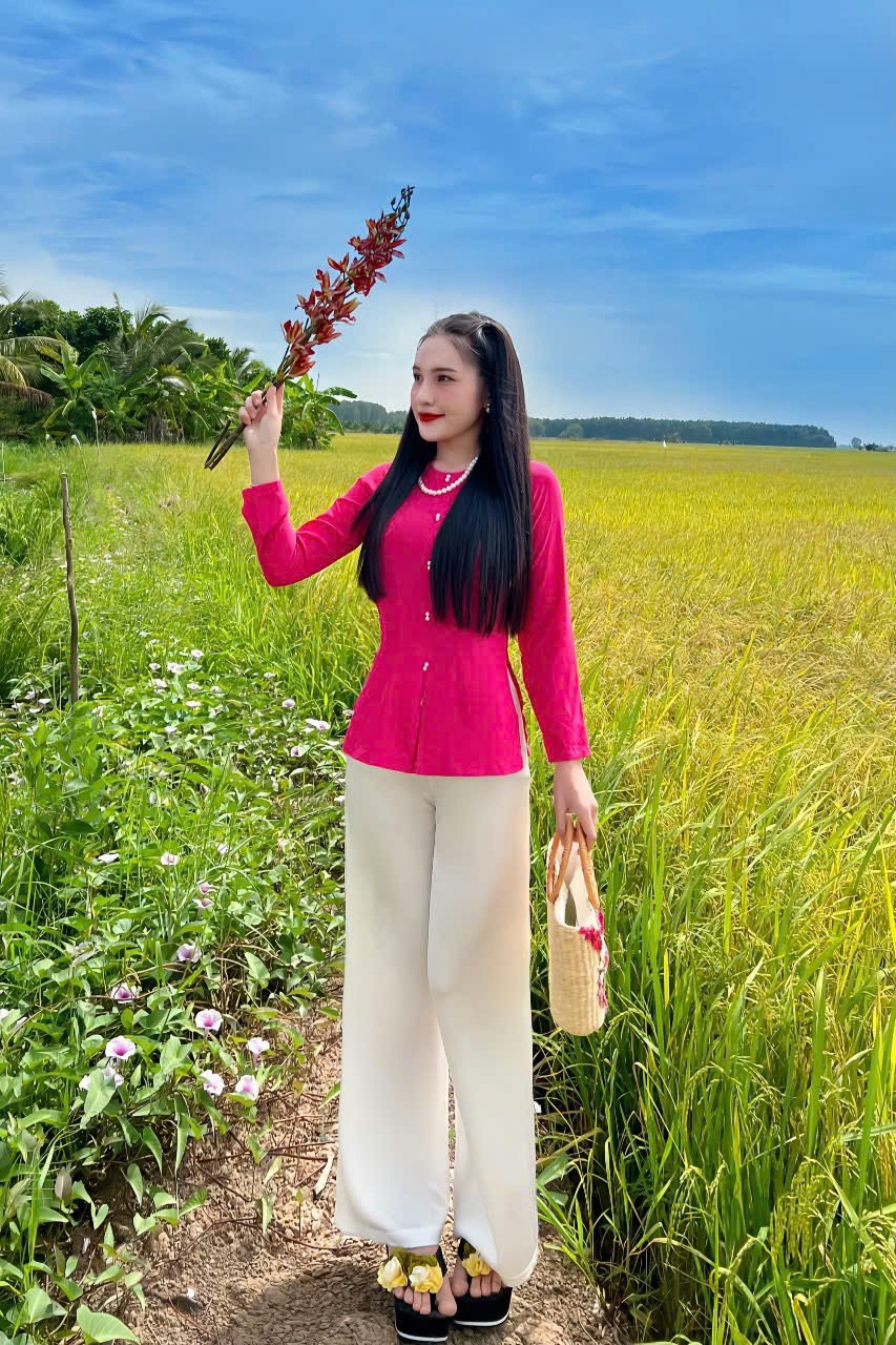 ÁO BÀ BA VẢI LỤA TRƠN