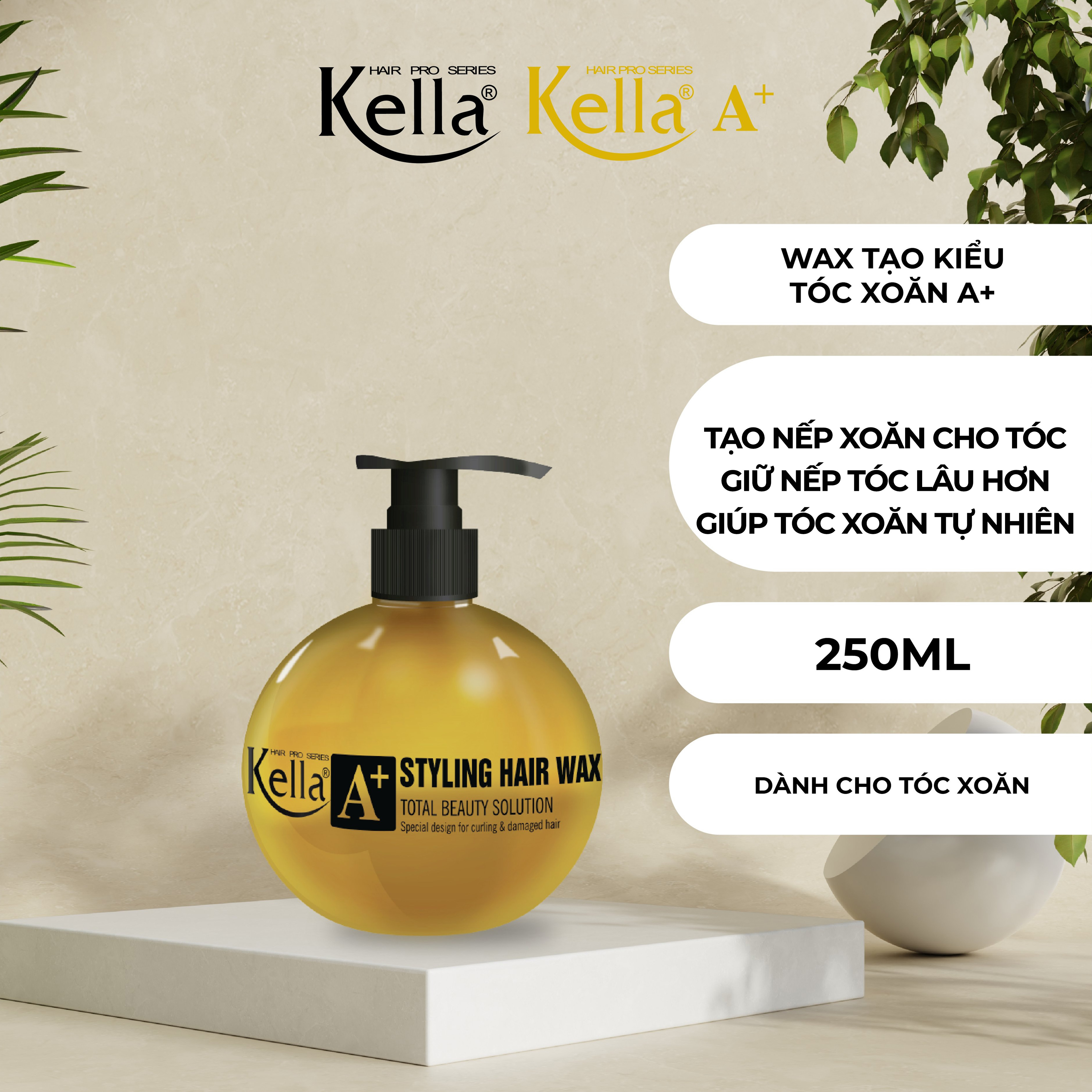 Wax tạo kiểu tóc xoăn Kella A+ là sản phẩm giúp bạn tạo kiểu tóc xoăn hoàn hảo và đẹp nhất. Sử dụng wax này, bạn sẽ có được những bồng bềnh xoăn xoắn tự nhiên, đầy sức sống và vô cùng quyến rũ. Hãy xem ngay hình ảnh liên quan đến wax tạo kiểu tóc xoăn Kella A+ để chọn cho mình sản phẩm tốt nhất!