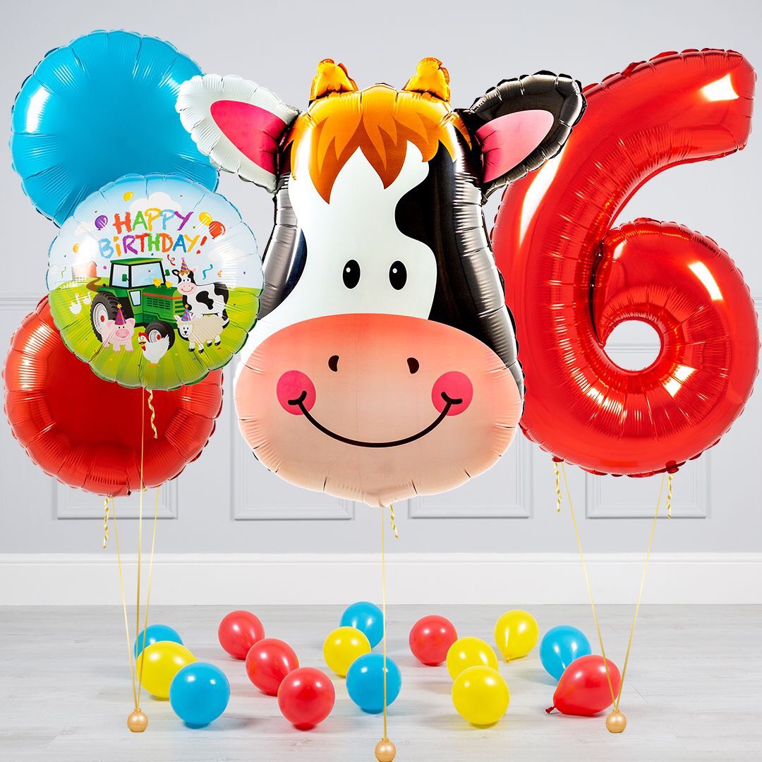 Bong Bóng Số Màu Đỏ 40cm - Red Number Foil Balloons BSO03