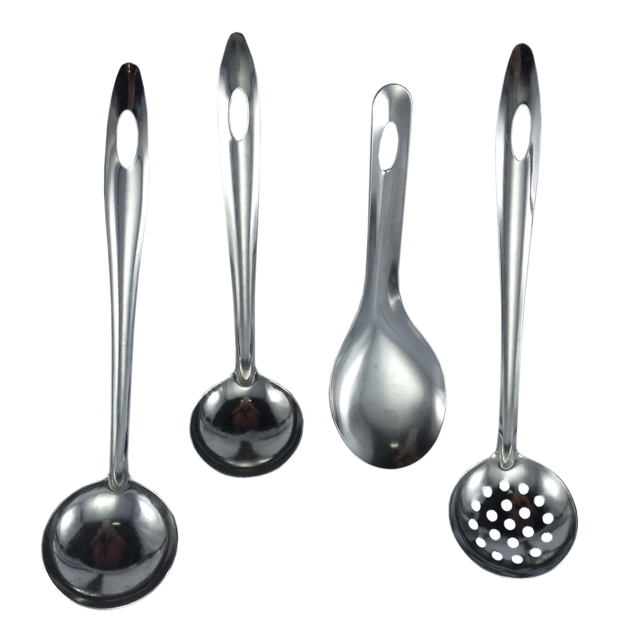 Bộ 4 muôi muỗng inox Rainy cao cấp