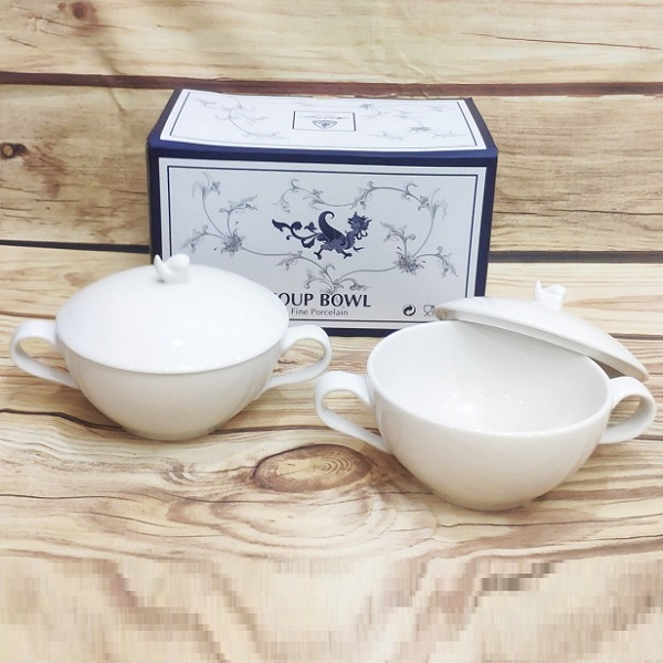 Thố chưng yến sứ Minh Long - thố chưng yến sứ