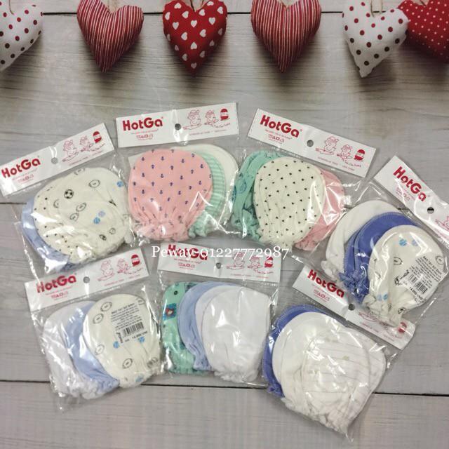 Set 3 bộ bao tay cho bé sơ sinh Hotga