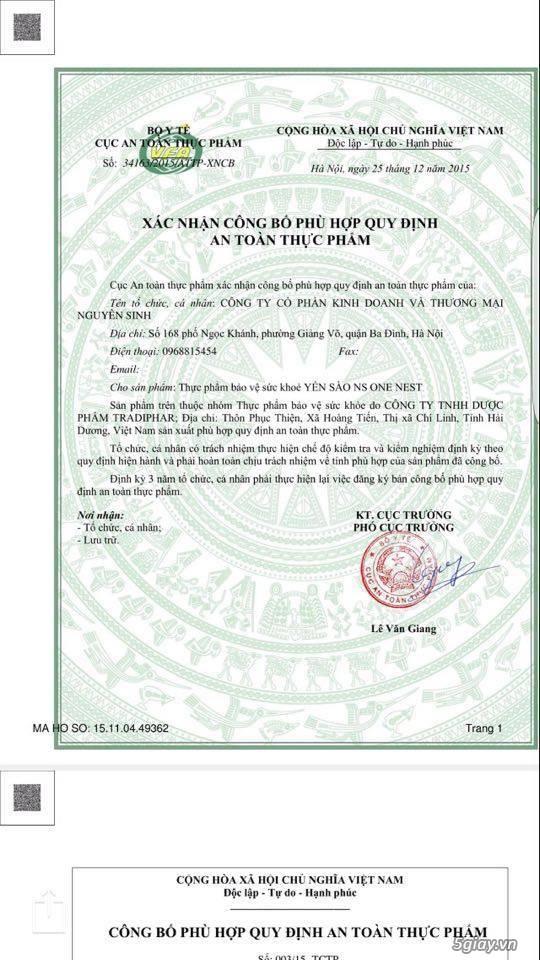 siro yến sào one nest