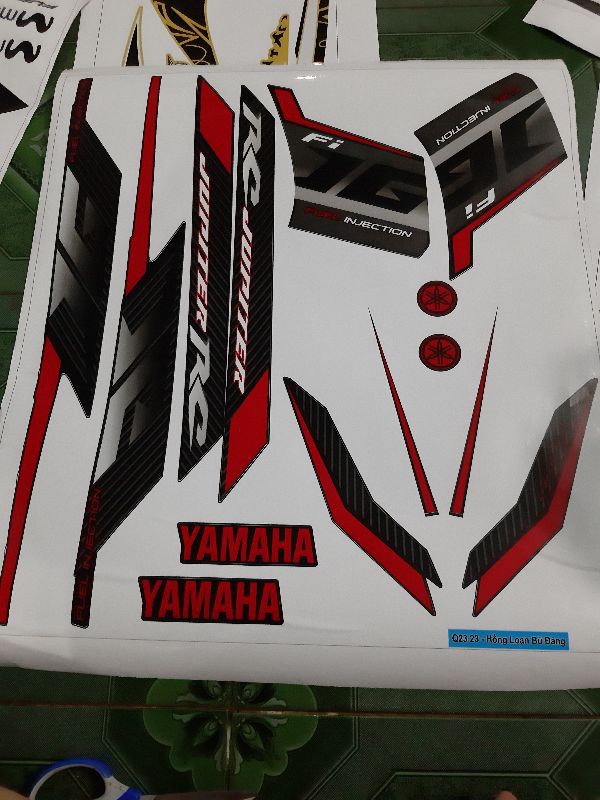 tem rời jupiter Fi RC đen sọc đỏ