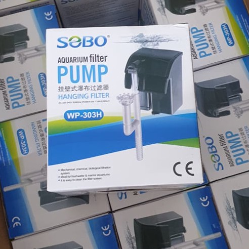 Máy lọc thác cho bể cá mini Sobo WP-303H (cần mồi nước vào máy)