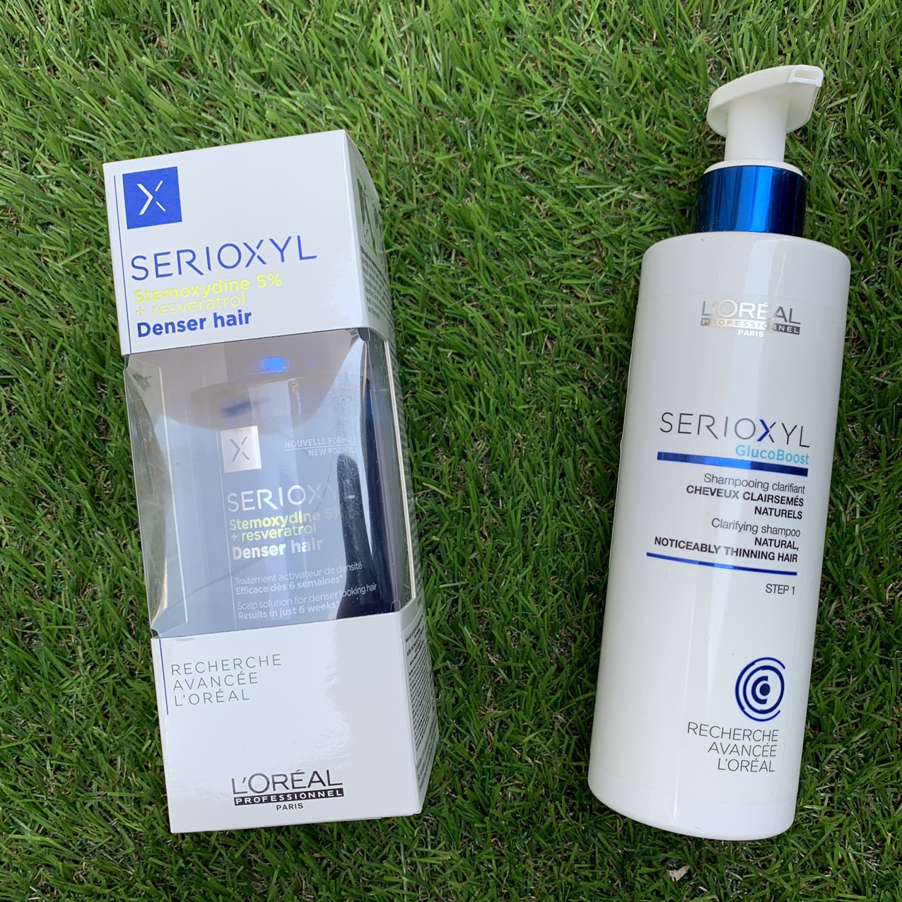 Dầu gội và tinh chất Loreal Serioxyl ngăn rụng và kích thích mọc tóc 250ml