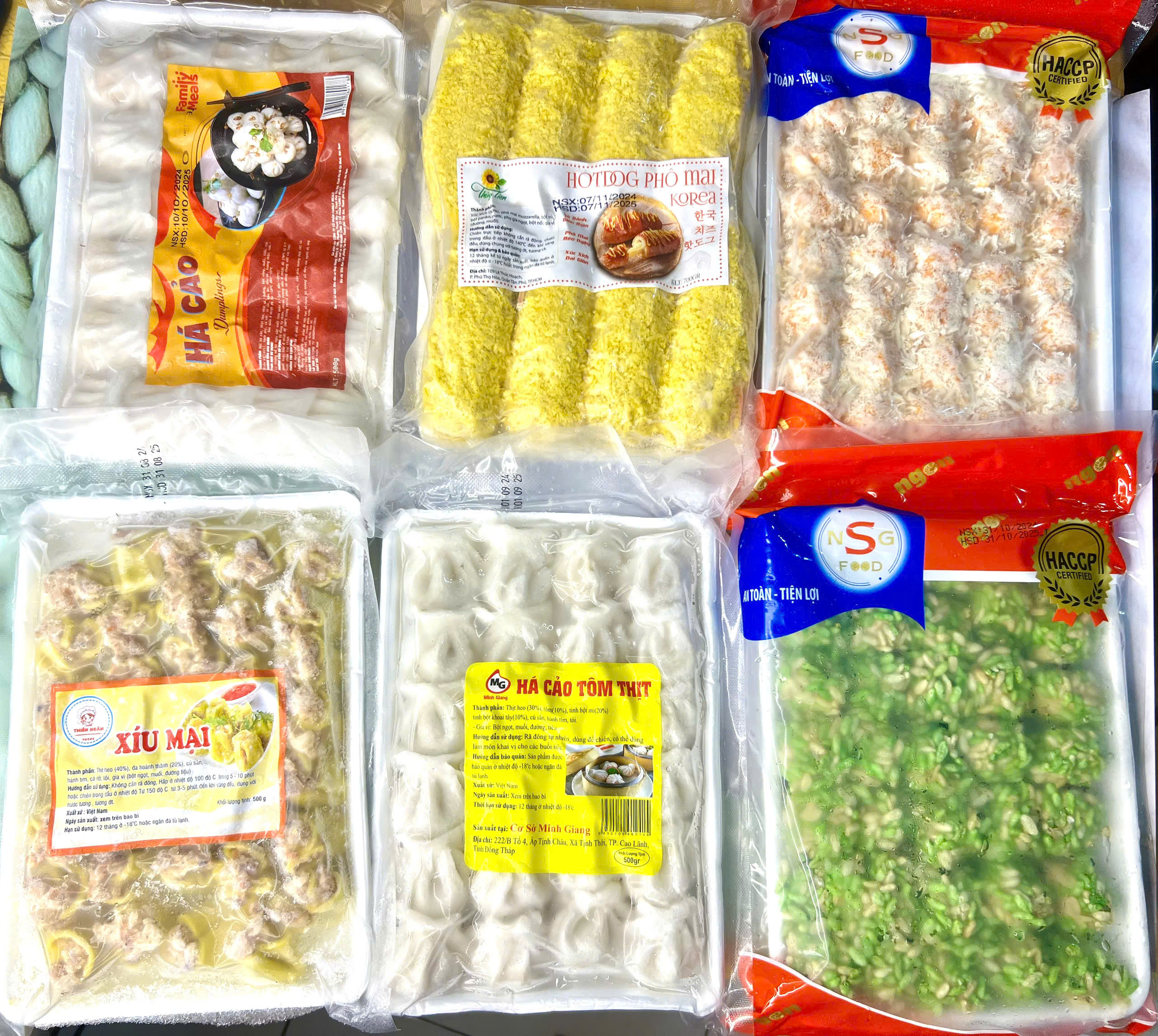 Khay 500g Há Cảo Nhân Thịt