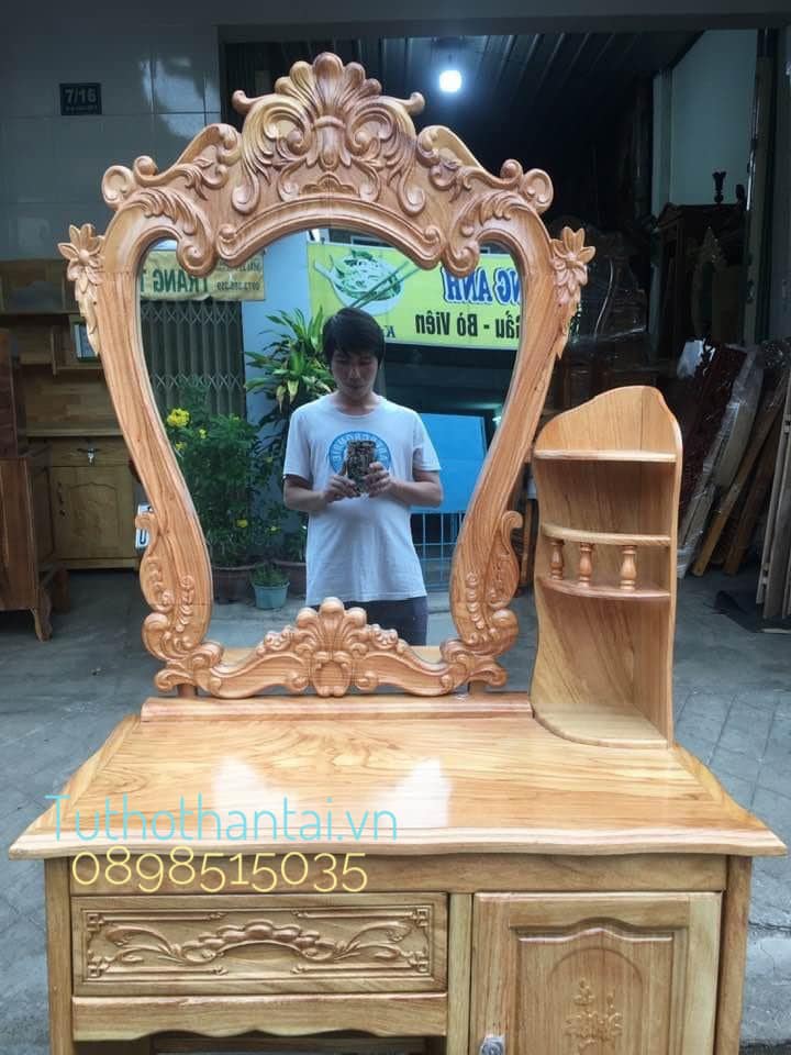 Bàn trang điểm gỗ Gõ Đỏ
