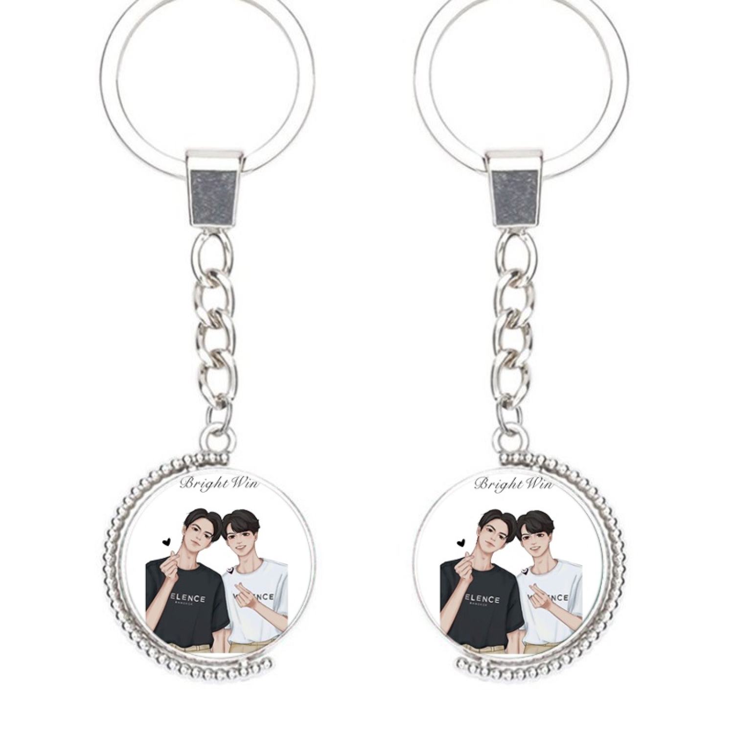 Móc khóa nhân vật BRIGHTWIN 2gether BL Thái Lan anime chibi xinh xắn tiện lợi