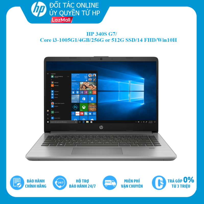 Bảng giá [VOUCHER 1.5 TRIỆU - 6/6 - 10/6}  Laptop HP 340S G7 (14 Full HD/Intel Core i3-1005G1/4GB/256GB hoặc 512GB SSD/Windows 10 Home/1.35kg) Phong Vũ