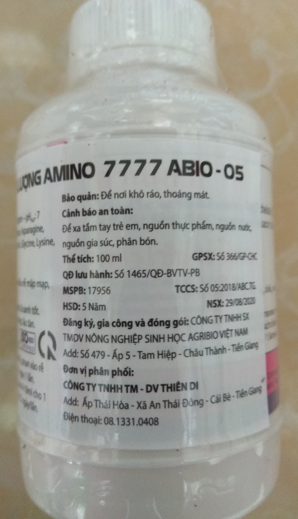 [HCM]Phân bón lá Vitamin B1 Grofer - Chai 100 ml