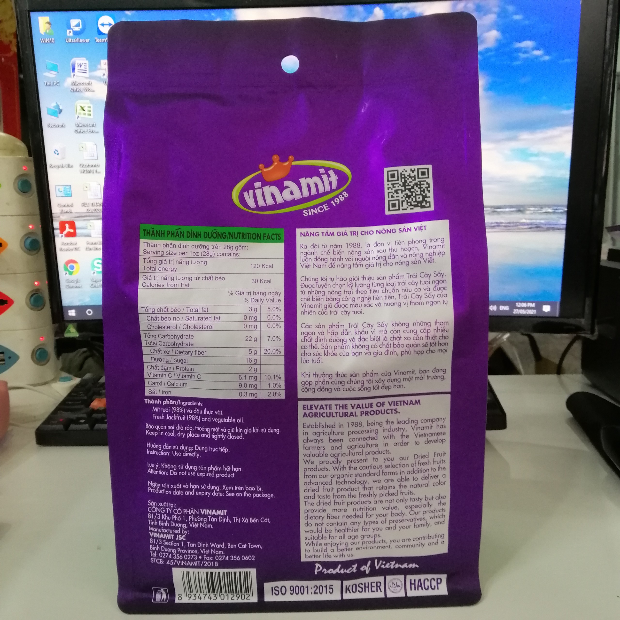 Mít Sấy Vinamit (Gói 500g)