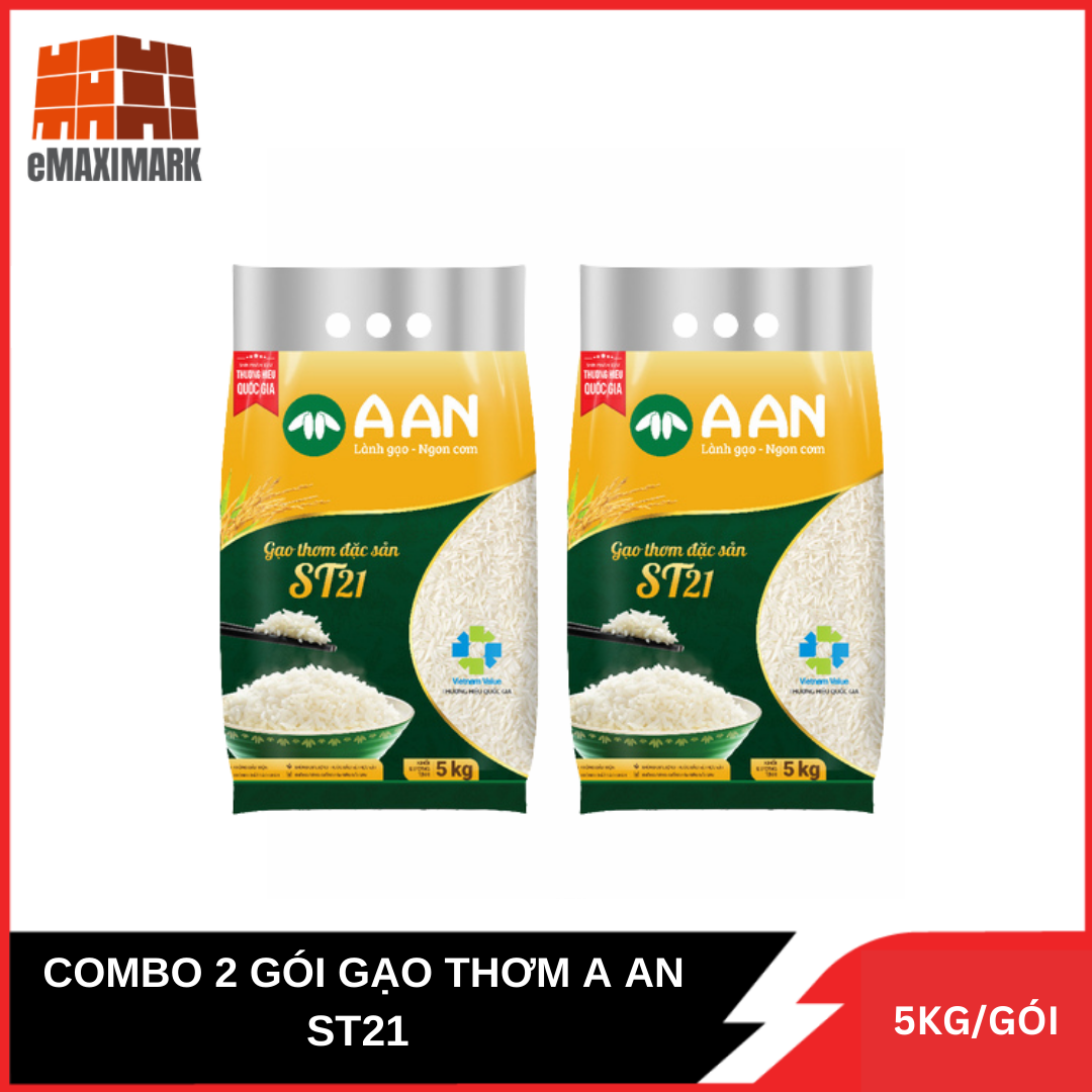 Combo 2 gạo a an st21 túi 5kg