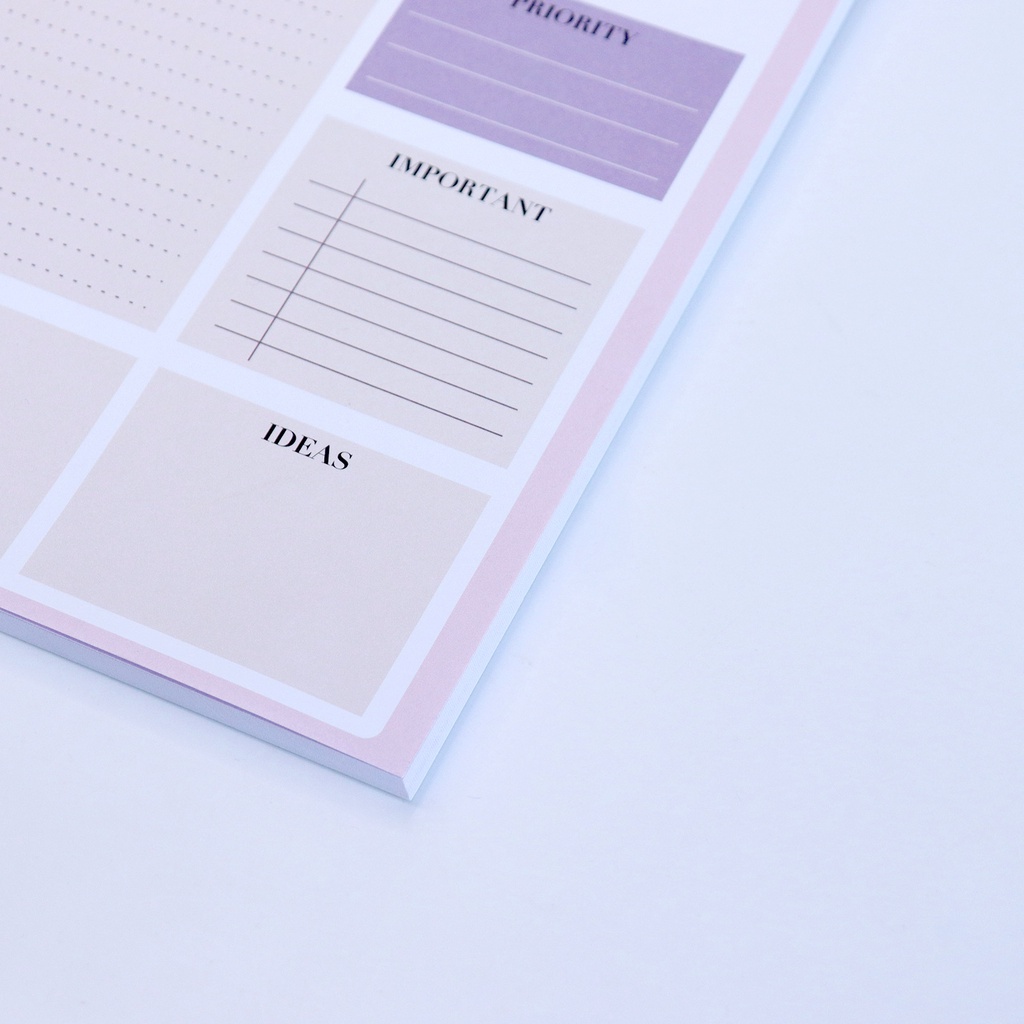 Tập giấy ghi chú/ note Daily Plan Morandi