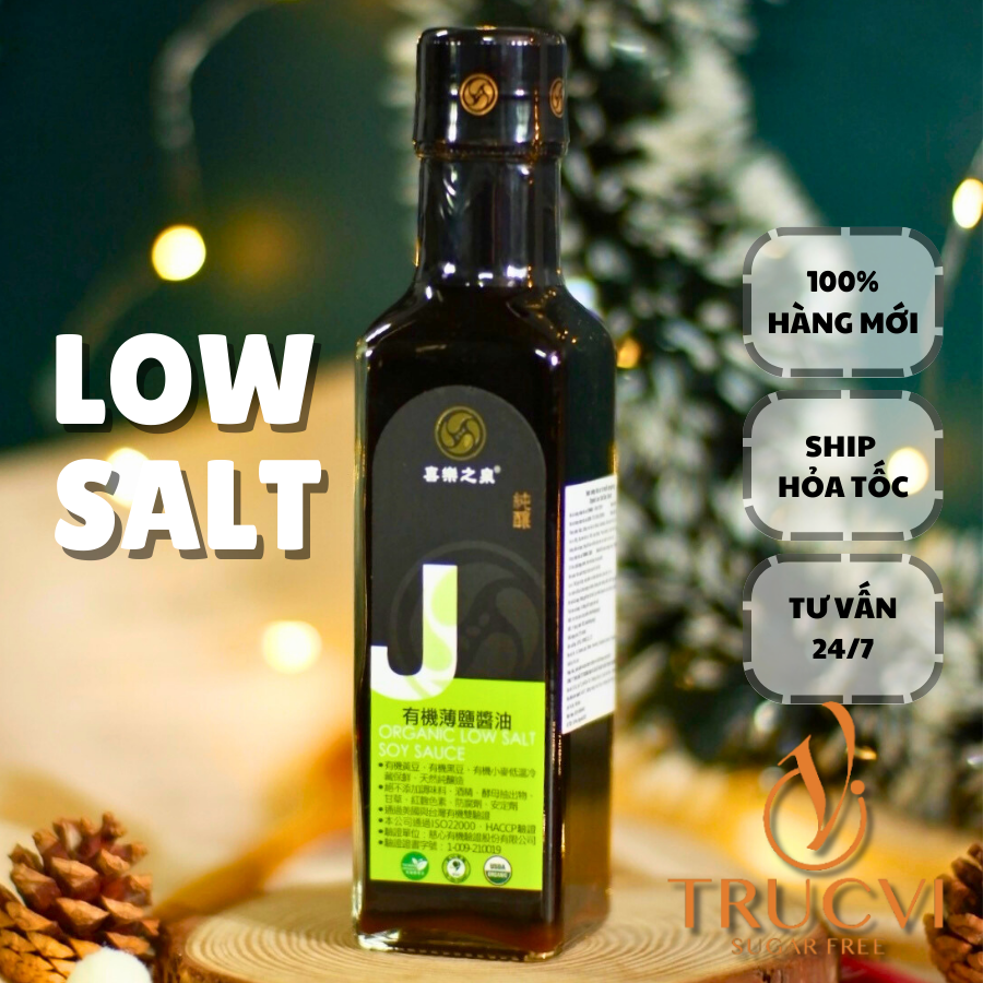 Nước Tương Hữu Cơ Ít Muối JOYSPRING (Organic Low Salt Soy Sauce)
