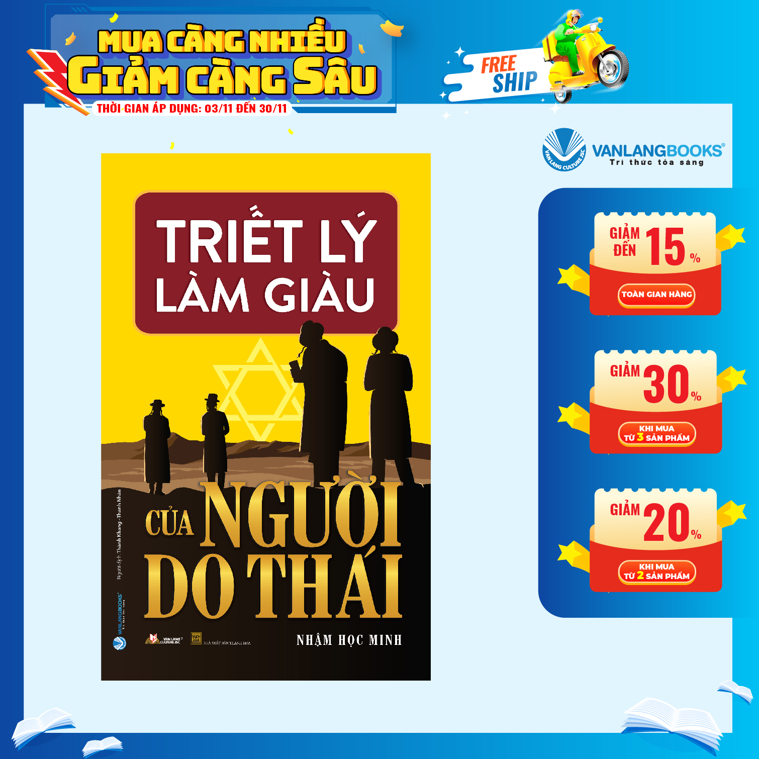 Sách - Triết Lý Làm Giàu Của Người Do Thái -Vanlangbooks