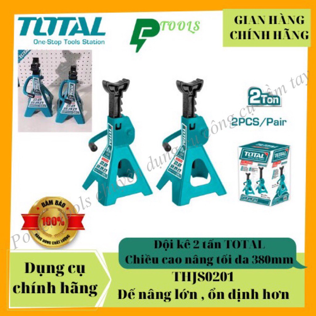 Đội kê 2 tấn 250-380mm TOTAL  THJS0201