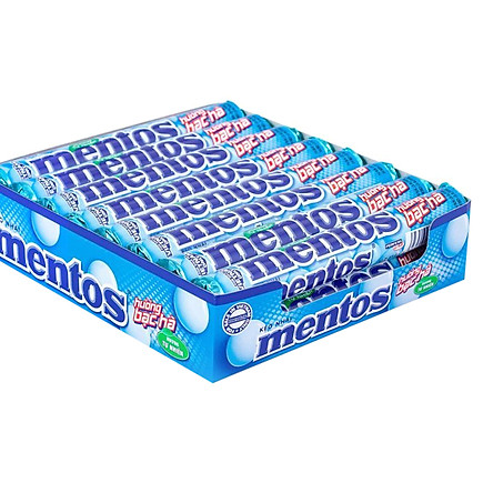 [ Chính hãng] Combo 5 thỏi kẹo Mentos Bạc hà siêu thanh mát