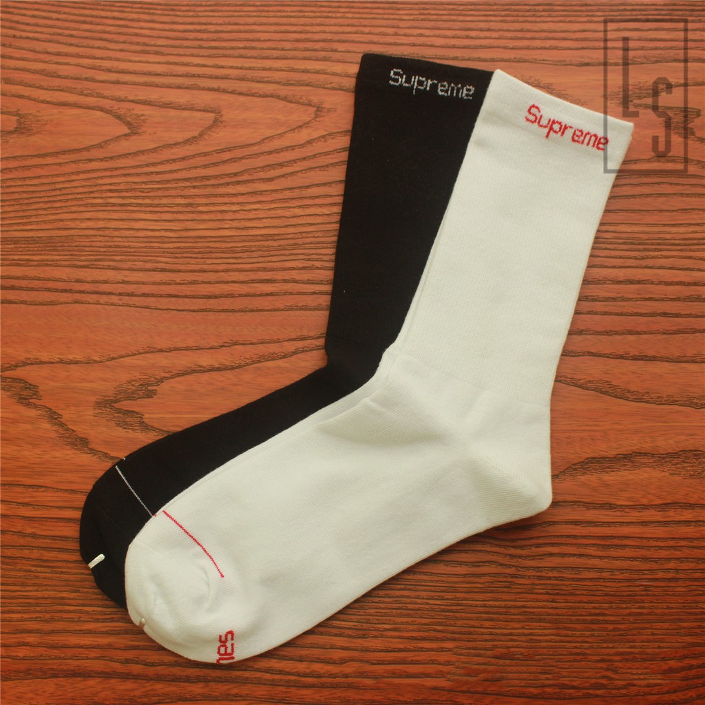 Tất vớ trơn Supreme cao cổ - SẴN HÀNG