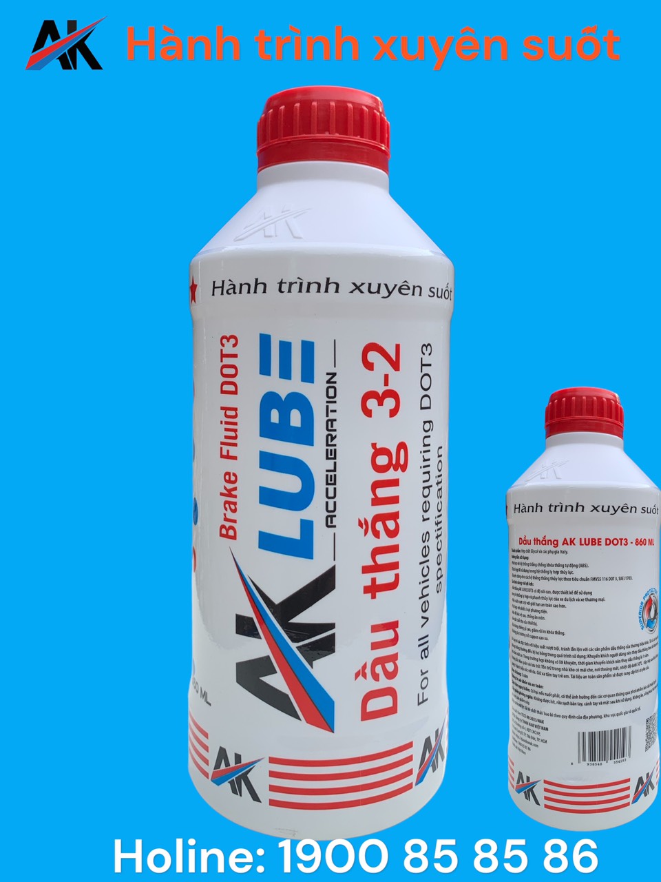 AKLUBE DẦU THẮNG DOT3 12X860ML