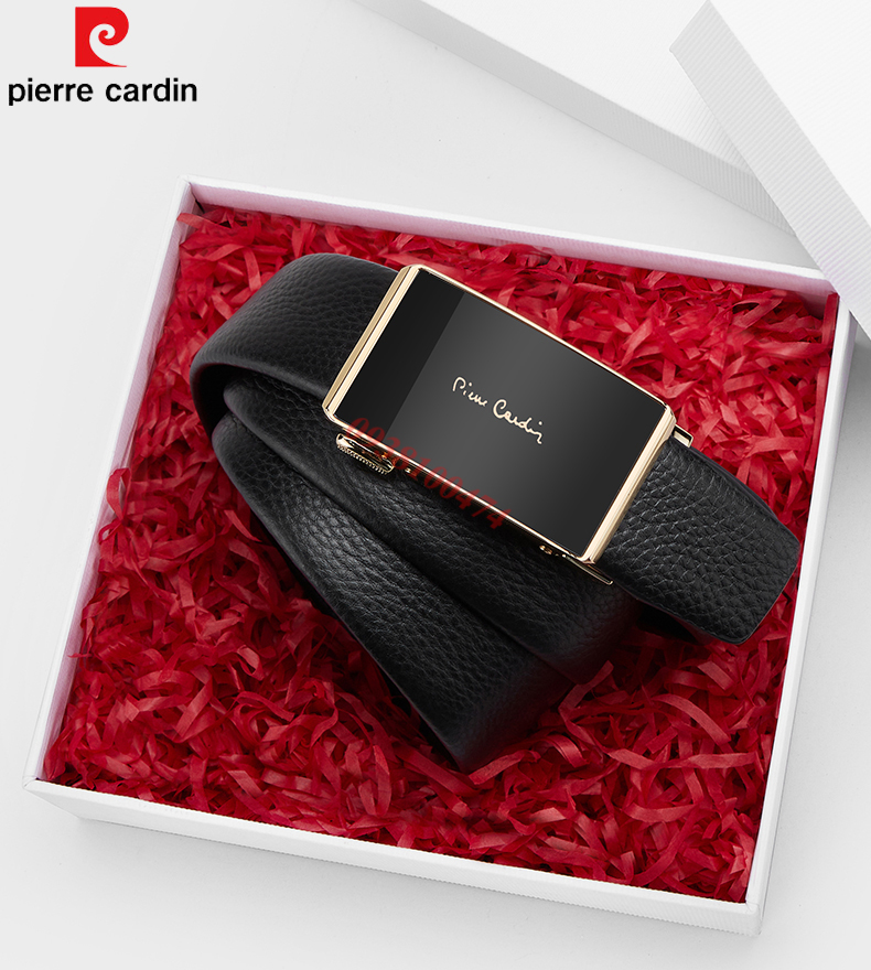Thắt lưng Pierre Cardin chính hãng dây da bò thật khóa tự động PCJ1245