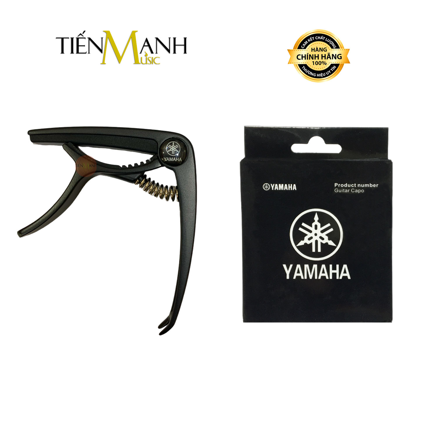 Capo Đàn Acoustic Guitar Yamaha - Kẹp Tăng Tông Cho Đàn Ghi-ta - Có Đầu Nhổ Chốt Chặn Giữ Dây Trên Ngựa