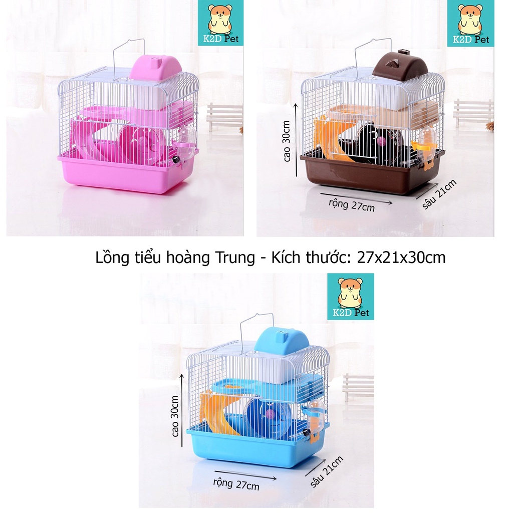 [Hoàn tiền 10%][K2D Pet] Lồng Hamster các loại Full Phụ Kiện