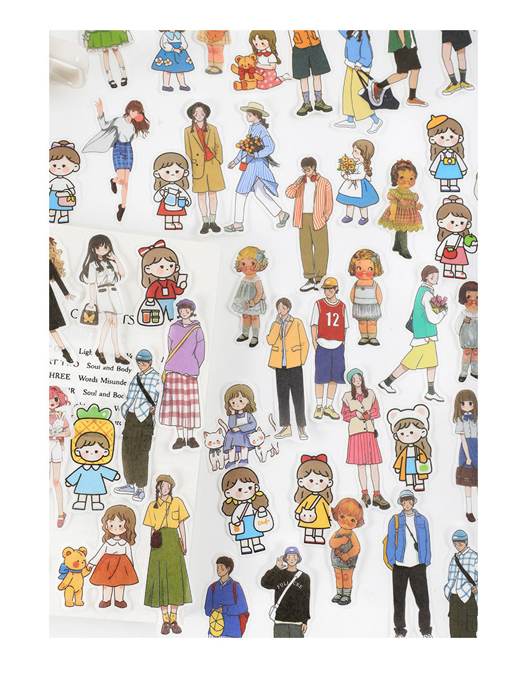 Gói 40 Deco sticker dễ thương (Hàng có sẵn)