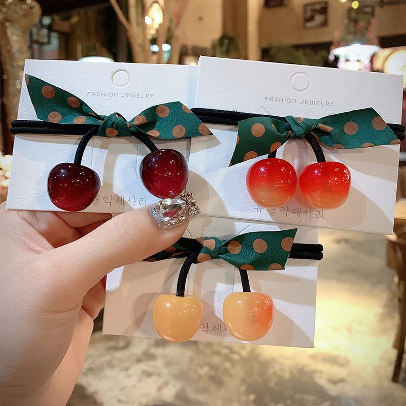 [HCM](COMBO 2) Dây Cột Tóc Hình Trái Cherry P075
