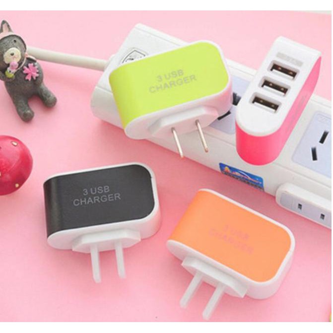 Cóc sạc 3 cổng USB thế hệ mới