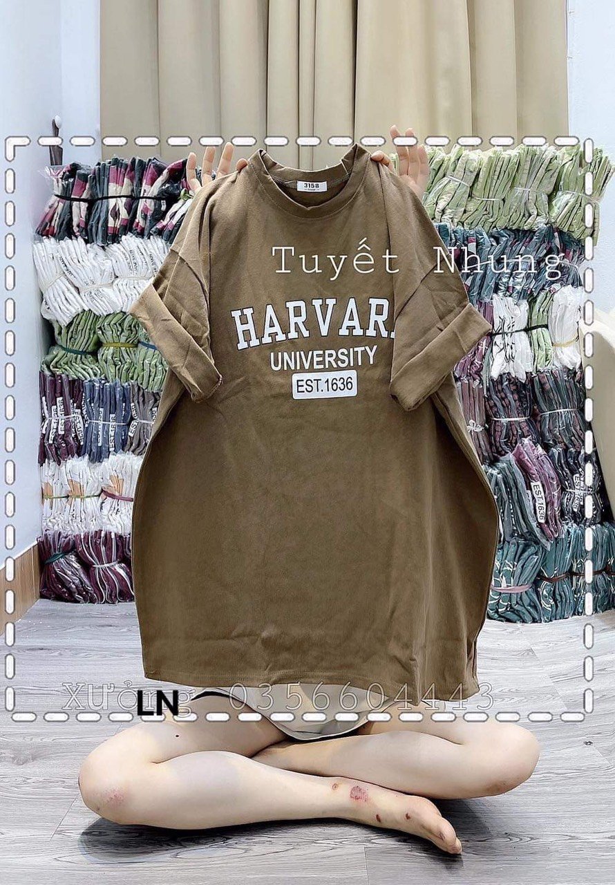 Áo phông nam nữ Áo phông cộc tay , Áo thun harvard Chất cotton, áo cotton nam nữ cực chất hót hót hóttren