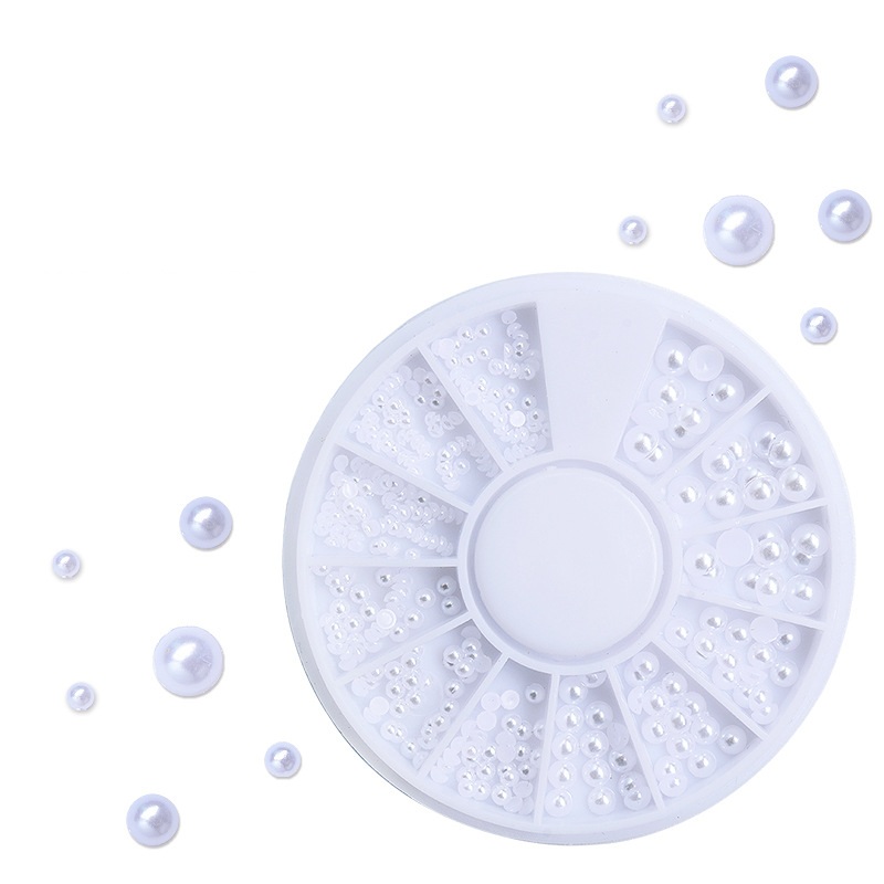 Set ngọc trai nửa trang trí móng