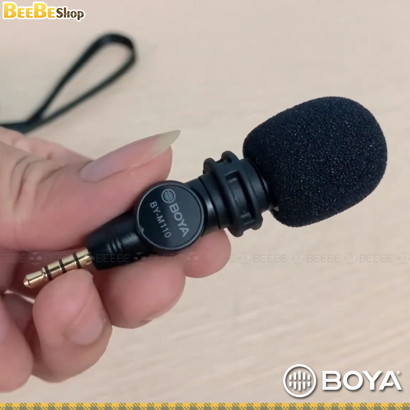 BOYA BY-M110 Ultracompact Condenser Microphone with 3.5mm TRRS Plug