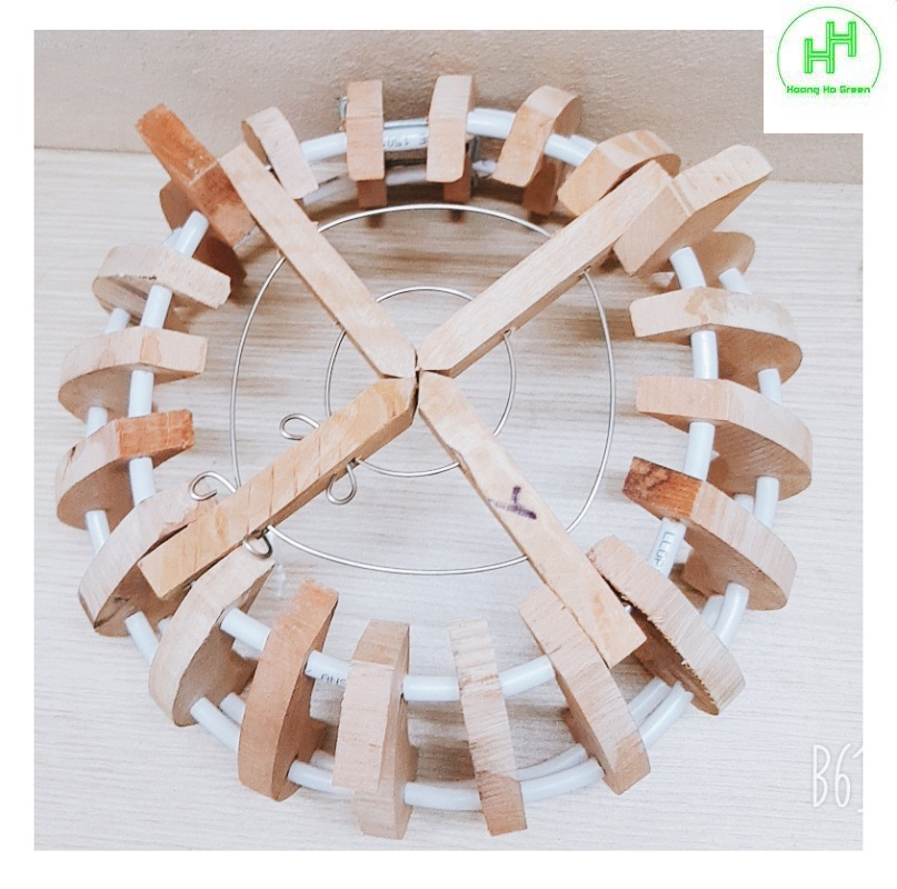 5 Chậu Gỗ Trồng Lan Hình Quả Bí Fi25