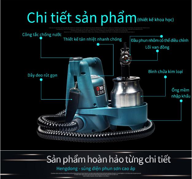Home And Garden Máy phun sơn điện cao áp đa năng HD3010
